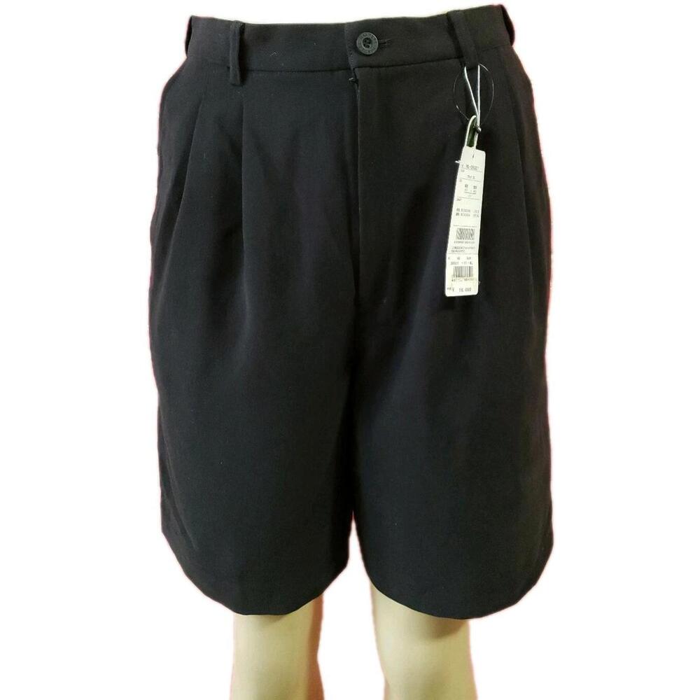 Masters, Waist flex Golf Black lined Pleated Women's Poly Shorts Size 11 NWT!